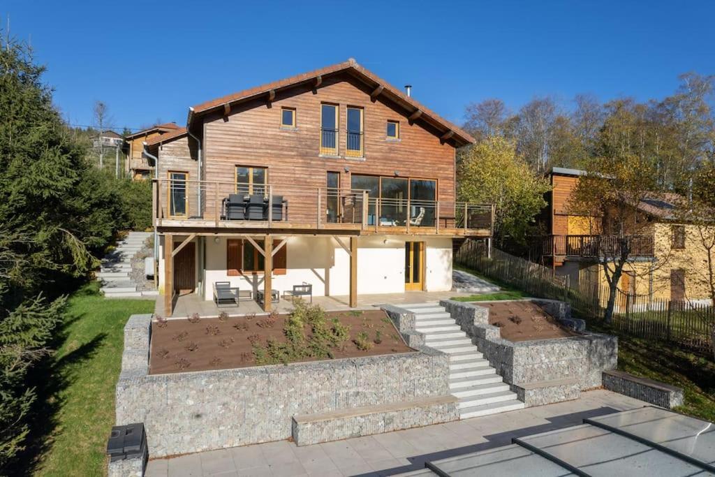 Le Cerf, Chalet Cocooning Avec Piscine Et Billard Ban-sur-Meurthe-Clefcy Exterior photo
